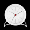 Arne Jacobsen Klokker Og Værstjanor*Clocks Bankers Bordur Ø11 cm hvit