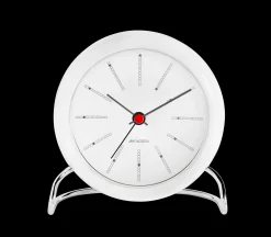 Arne Jacobsen Klokker Og Værstjanor*Clocks Bankers Bordur Ø11 cm hvit