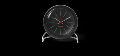 Arne Jacobsen Klokker Og Værstjanor*Clocks Bankers Bordur Ø11 cm sort