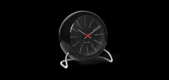Arne Jacobsen Klokker Og Værstjanor*Clocks Bankers Bordur Ø11 cm sort