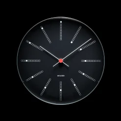 Arne Jacobsen Klokker Og Værstjanor*Clocks Bankers Veggur Ø29 cm sort
