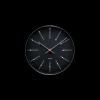 Arne Jacobsen Klokker Og Værstjanor*Clocks Bankers Veggur Ø21 cm sort