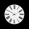 Arne Jacobsen Klokker Og Værstjanor*Clocks Roman Veggur Ø29 cm hvit/sort