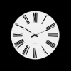 Arne Jacobsen Klokker Og Værstjanor*Clocks Roman Veggur Ø48 cm hvit/sort