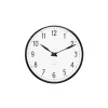 Arne Jacobsen Klokker Og Værstjanor*Clocks Station Veggur Ø16 cm hvit/sort