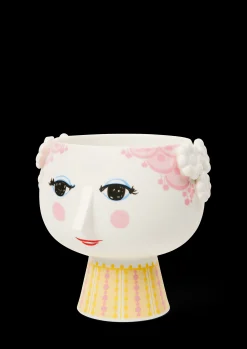 Bjørn Wiinblad Vaser Og Urtepotteskjulere|Urtepotter*Eva Potteskjuler på fot Ø15.5 cm pink