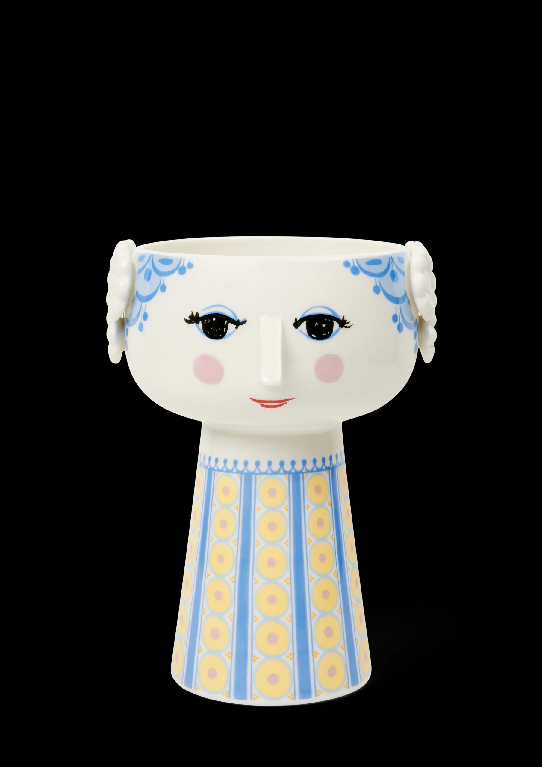Bjørn Wiinblad Vaser Og Urtepotteskjulere*Eva Vase H18.5 cm blå - Kjøb her