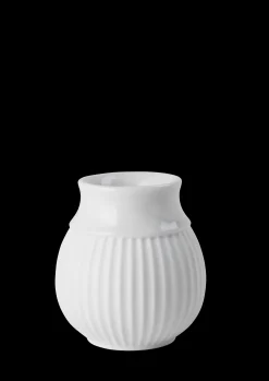Lyngby Porcelæn Lysestaker Og Stearinlys|Kronelysestaker*Curve Lysestake H7 hvit