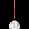 Holmegaard Julepynt|Julepynt*Christmas Bauble Children ice skating Ø8 cm