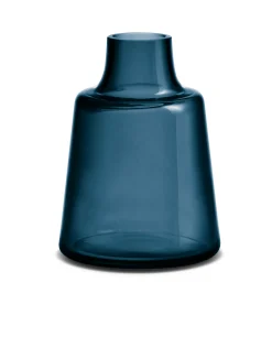 Holmegaard Vaser Og Urtepotteskjulere*Flora Vase kort hals H24 mørk blå