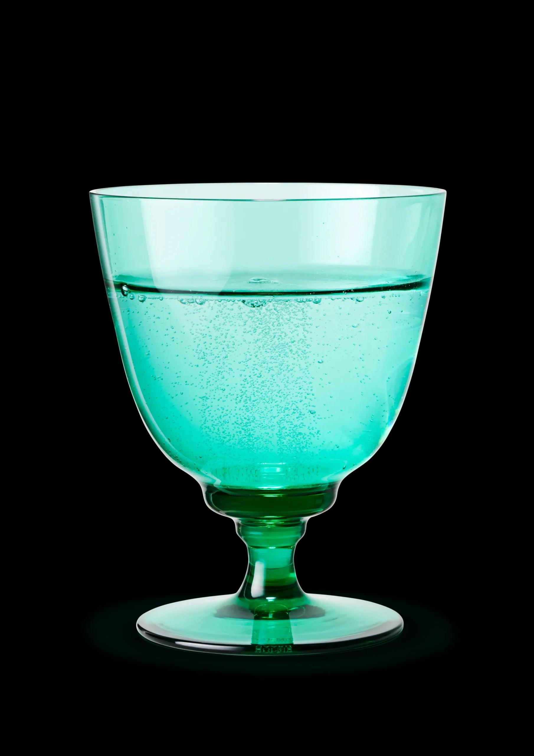Holmegaard Vinglass*Flow Glass med stett 35 cl emerald green