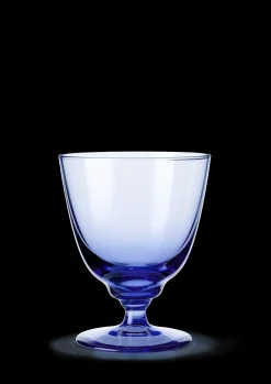 Holmegaard Vinglass*Flow Glass med stett 35 cl mørk blå - Kjøp nå