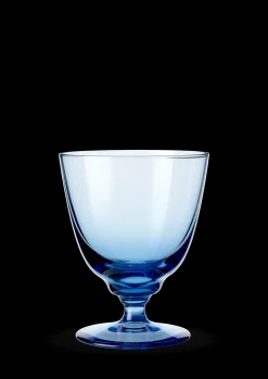 Holmegaard Vinglass*Flow Glass med stett 35 cl blå
