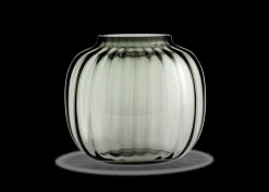 Holmegaard Vaser Og Urtepotteskjulere*Primula Oval Vase H17.5 smoke