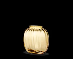 Holmegaard Vaser Og Urtepotteskjulere*Primula Oval Vase H12.5 amber