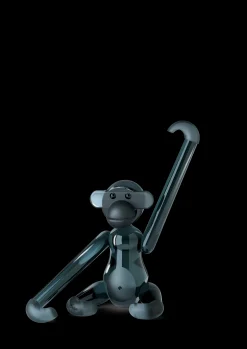 Holmegaard Nyheter|Trefigurer Og Skulpturer*x Kay Bojesen Ape Liten – Røykglass, 14 cm