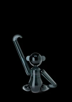Holmegaard Nyheter|Trefigurer Og Skulpturer*x Kay Bojesen Ape Liten – Røykglass, 14 cm