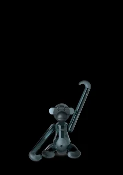 Holmegaard Nyheter|Trefigurer Og Skulpturer*x Kay Bojesen Ape Mini Smoke Glass, 7 cm