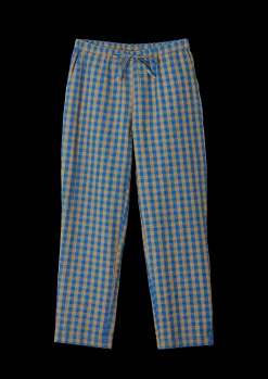 JUNA Nattøy*Bæk&Bølge Barbara pants XS blå/oker