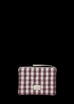 JUNA Vesker Og Toalettvesker*Bæk&Bølge Dalila Toiletbag 20x14 cm Chocolate/Hvit