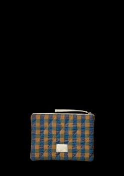 JUNA Vesker Og Toalettvesker*Bæk&Bølge Dalila Toiletbag 20x14 cm Blå/Oker.