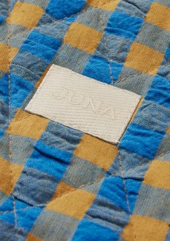JUNA Vesker Og Toalettvesker*Bæk&Bølge Dalila Toiletbag 20x14 cm Blå/Oker.