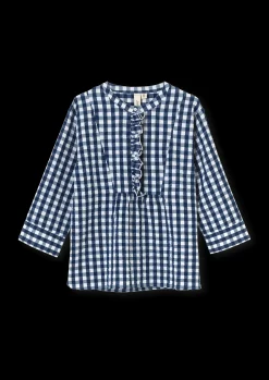 JUNA Nattøy|Topper*Bæk&Bølge Irene shirt XS mørk blå/hvit