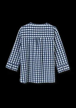JUNA Nattøy|Topper*Bæk&Bølge Irene shirt XS mørk blå/hvit