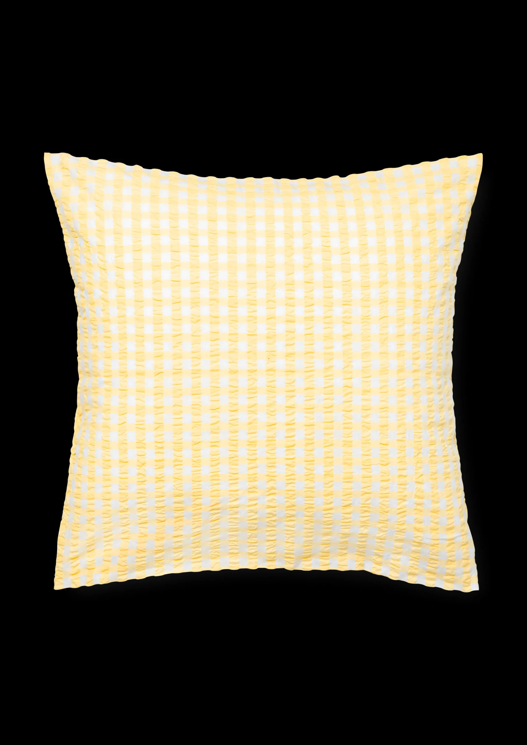 JUNA Putetrekk*Bæk&Bølge Putetrekk 63x60 cm gul/hvit DK