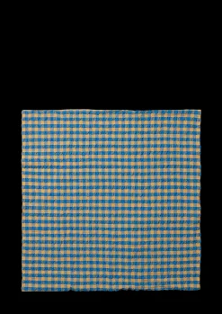 JUNA Putetrekk*Bæk&Bølge Putetrekk 63x60 cm blå/oker DK