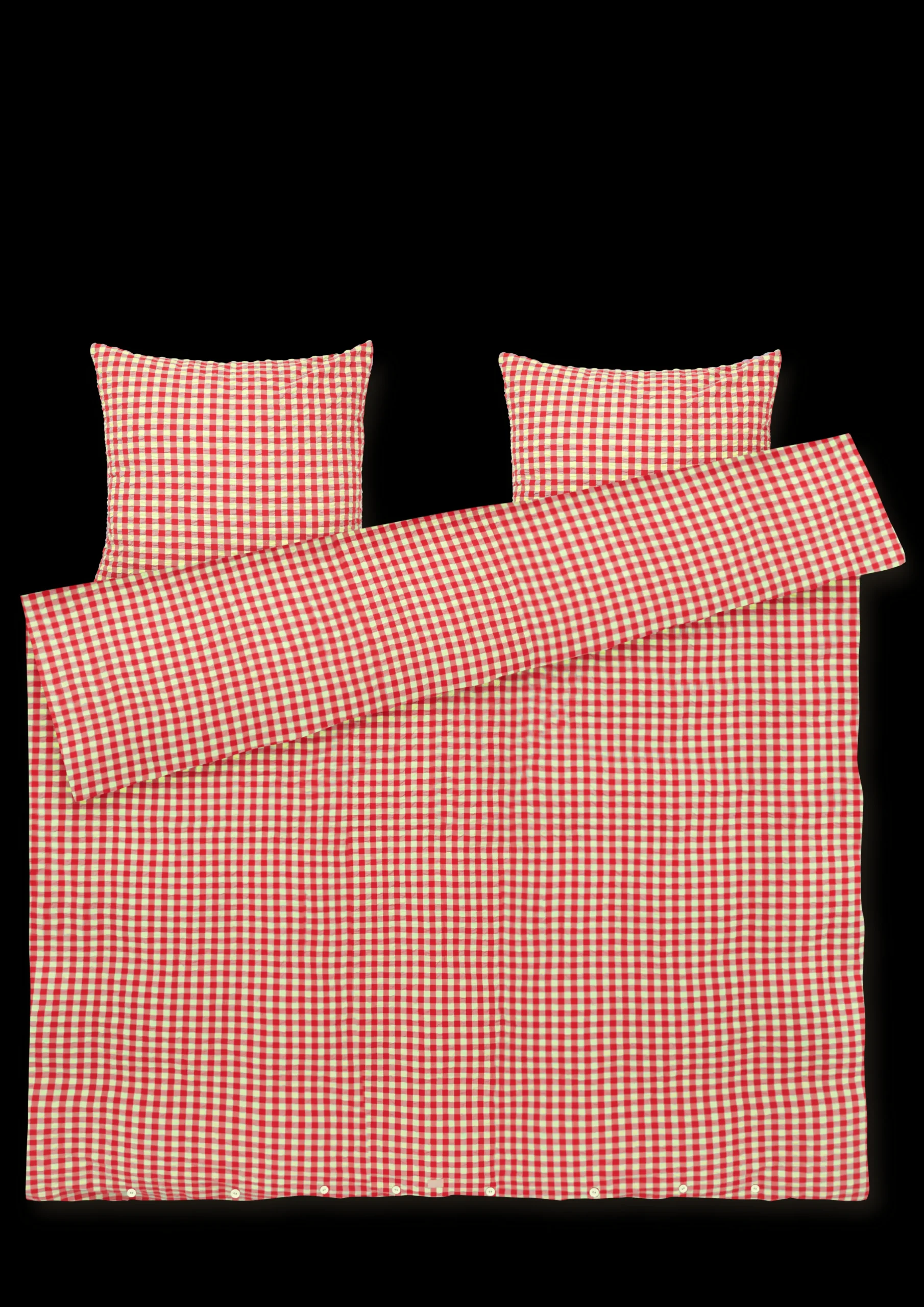 JUNA Nyheter|Sengetøy*Bæk&Bølge Sengetøy 200x220 cm rød/gul DK