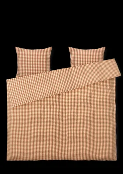 JUNA Sengetøy*Bæk&Bølge sengetøy 220x220 cm kanel/gul SE – Kjøp her