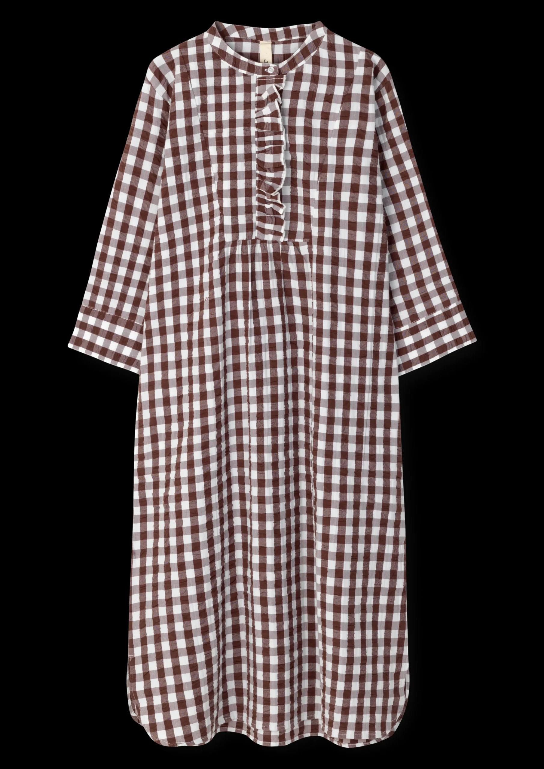JUNA Kjoler|Nattøy*Bæk&Bølge Sonja dress XS chocolate/hvit