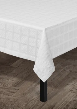 JUNA Duker|Duker*Brick damaskduk, hvit, 150 x 320 cm – Kjøp her