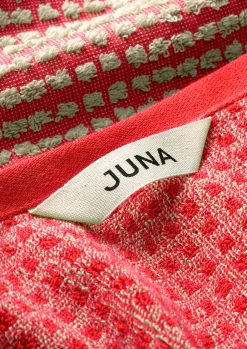 JUNA Håndklær*Check Håndkle 50 x 100 cm rød/sand – Handle hos oss