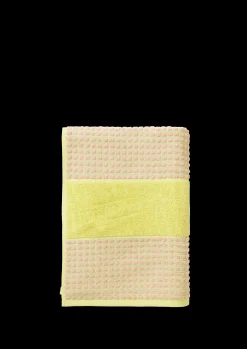 JUNA Nyheter|Håndklær*Check Håndkle 50x100 cm gul/pink