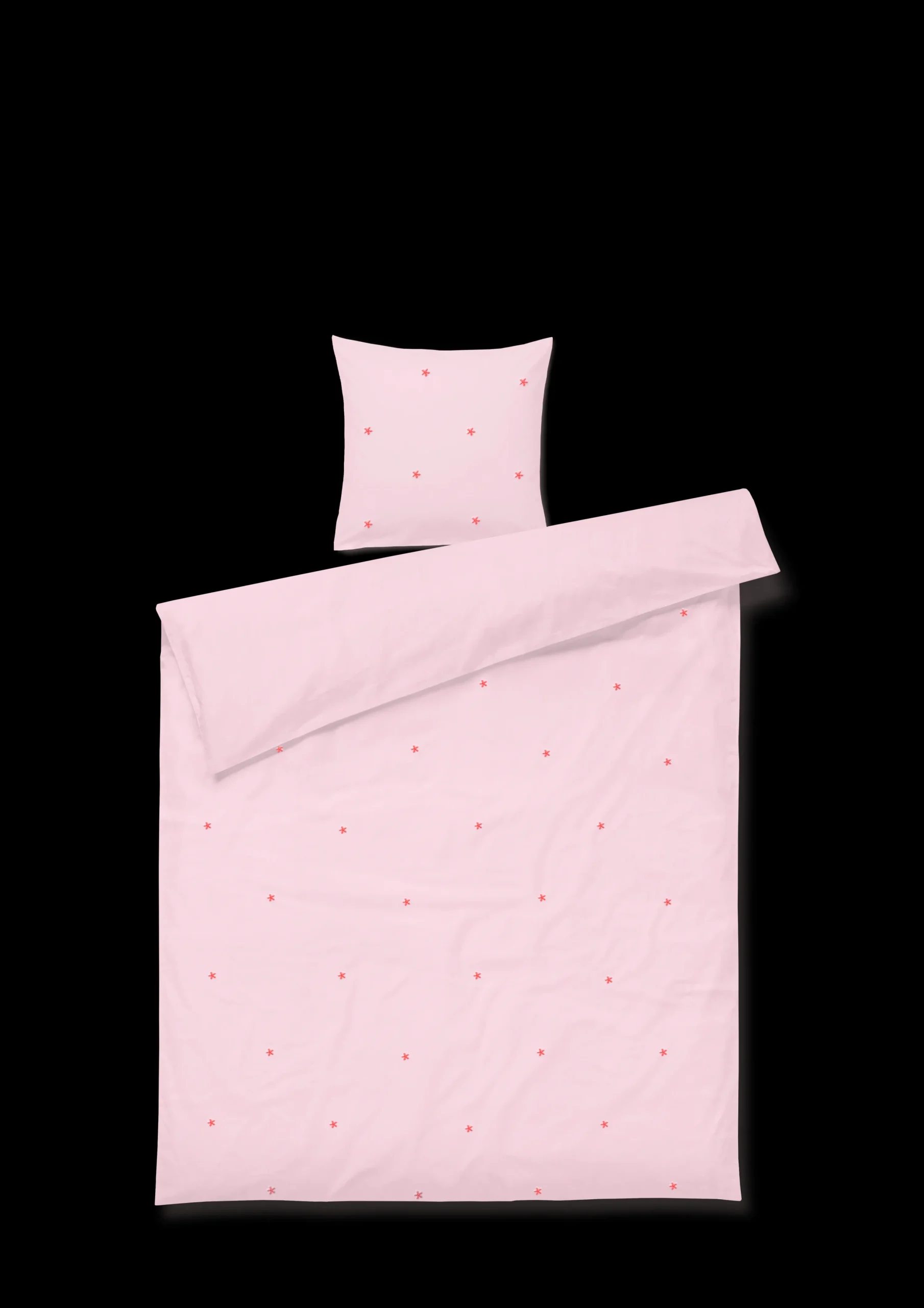 JUNA Nyheter|Sengetøy*Daisy Sengetøy 140x220 cm pink/rød DK