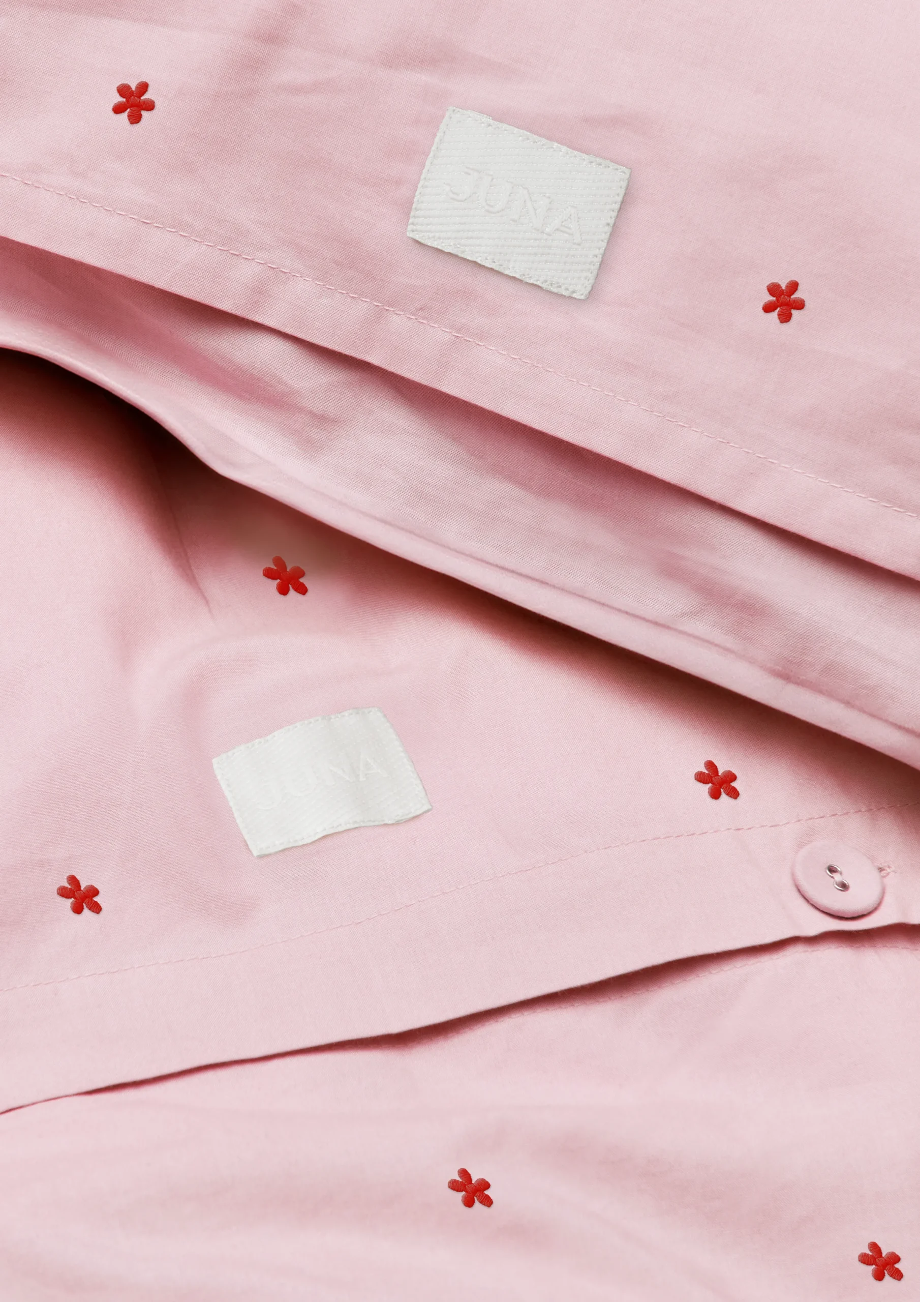 JUNA Nyheter|Sengetøy*Daisy Sengetøy 140x220 cm pink/rød DK