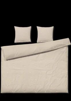 JUNA Nyheter|Sengetøy*Daisy Sengetøy 220x220 cm sand/hvit SE