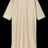 JUNA Kjoler|Nattøy*Monochrome Lines Sonja dress XS oker/hvit