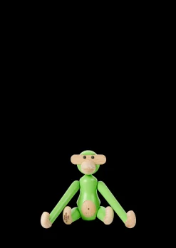 Kay Bojesen Nyheter|Trefigurer Og Skulpturer*Ape mini lys grønn