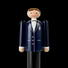 Kay Bojesen Trefigurer Og Skulpturer|Brud Og Brudgom*Groom Groom H18 cm blå/sort/hvid - Kjøb her