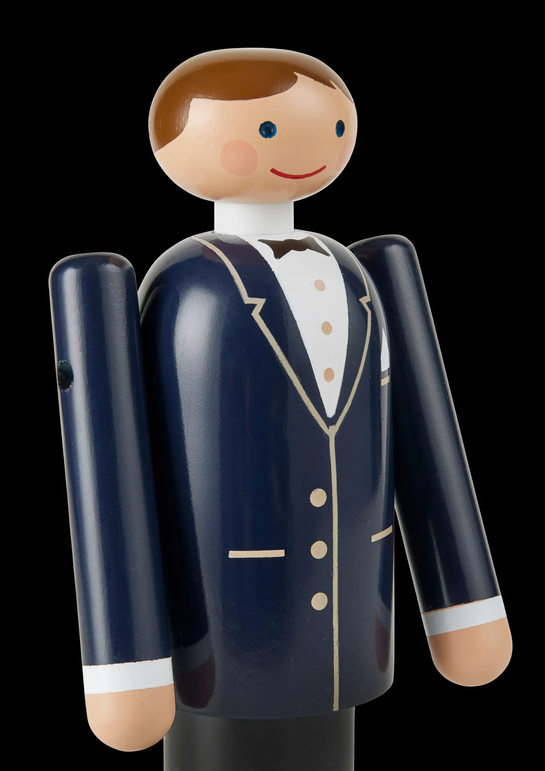 Kay Bojesen Trefigurer Og Skulpturer|Brud Og Brudgom*Groom Groom H18 cm blå/sort/hvid - Kjøb her