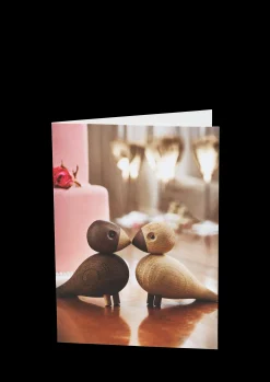 Kay Bojesen Plakater Og Postkort*Postcard Lovebirds A6 eik/røkt eik 1 stk.