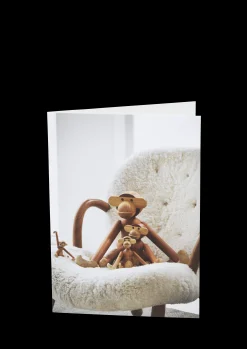 Kay Bojesen Plakater Og Postkort*Postcard Monkeys, 4 sizes A6 teak/limba 1 stk.