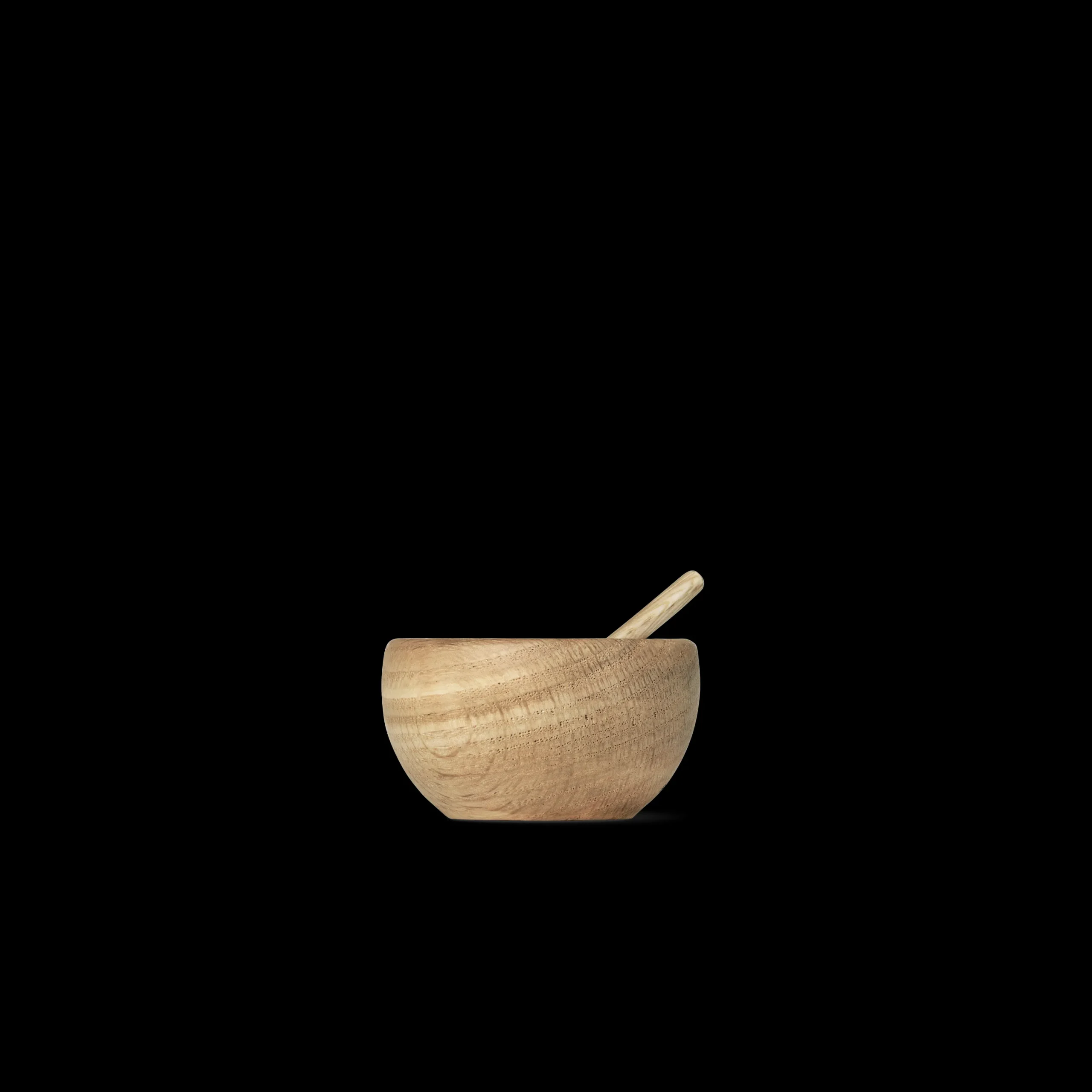 Kay Bojesen Salt Og Pepper*Saltkar med skje Ø7 cm eik