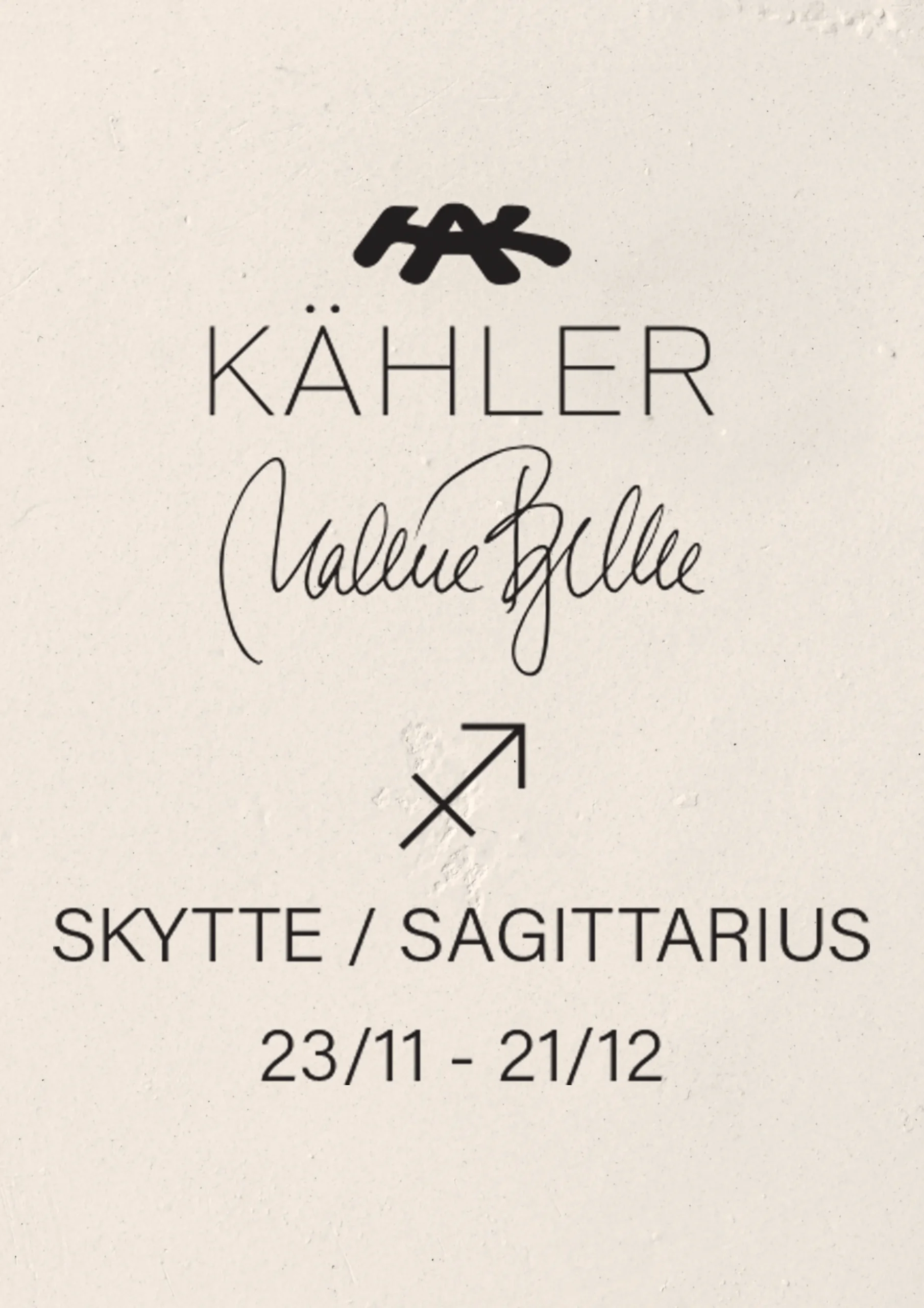 Kähler Stjernetegnsskulpturer|Trefigurer Og Skulpturer*Astro Sagittarius H17 hvit