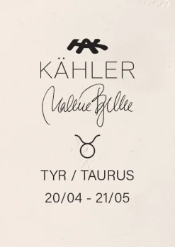 Kähler Stjernetegnsskulpturer|Trefigurer Og Skulpturer*Astro Taurus H12 hvit