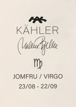 Kähler Stjernetegnsskulpturer|Trefigurer Og Skulpturer*Astro Virgo H21 hvit