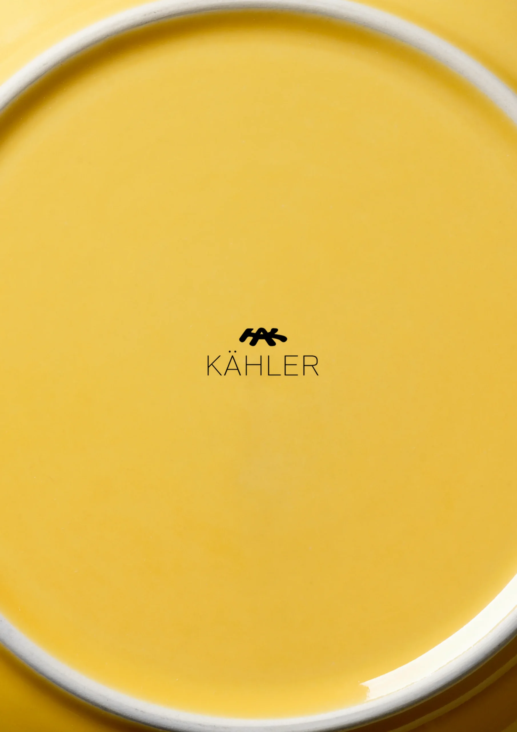 Kähler Desserttallerkner Og Asjetter|Servise*Colore Tallerken Ø19 cm saffron yellow